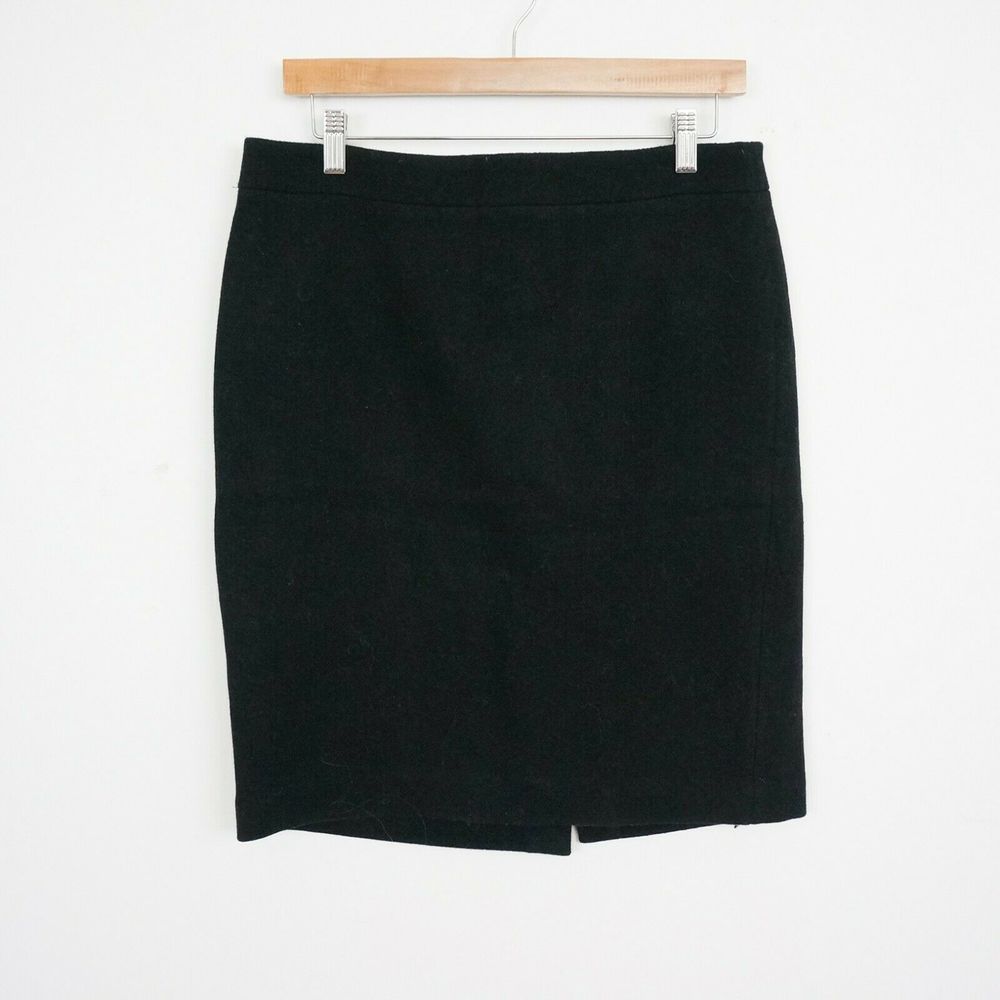J CREW Mercantile Pencil Skirt Double-Serge Wool